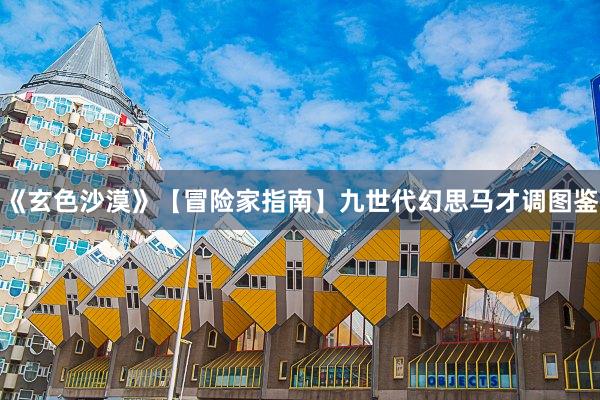 《玄色沙漠》【冒险家指南】九世代幻思马才调图鉴