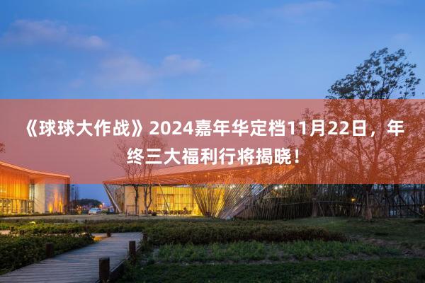 《球球大作战》2024嘉年华定档11月22日，年终三大福利行将揭晓！