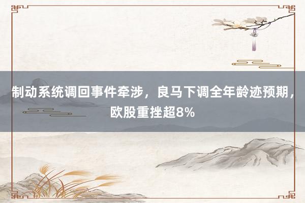制动系统调回事件牵涉，良马下调全年龄迹预期，欧股重挫超8%